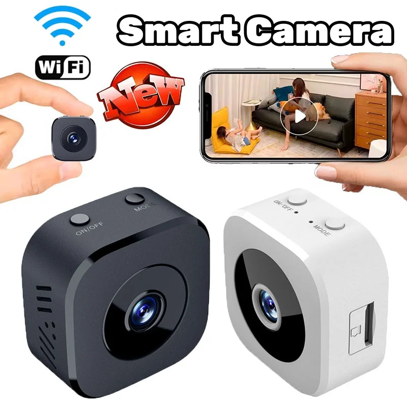 4K Full HD Mini Security Camera Pro WiFi Surveillance Camera with 2-Way Audio, Motion Detection and 