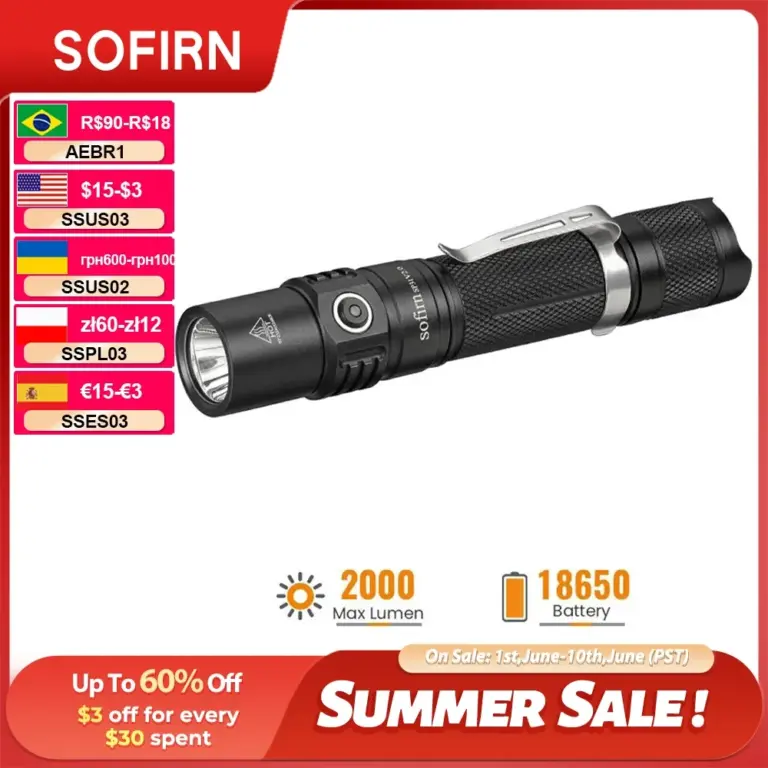 Sofirn SP31V2 Tactical Flashlight 1200lm