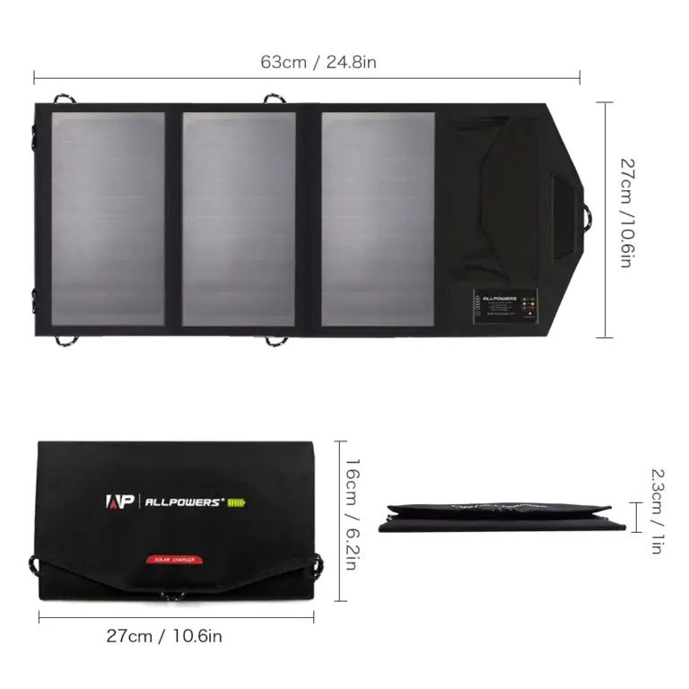 ALLPOWERS 21W 5V Portable Solar Charger for Phone - Specifications and Review