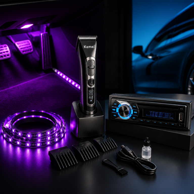 budget gadgets for car and grooming