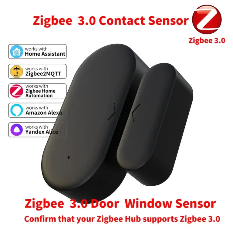 Zigbee 3.0 Contact Sensor Door Sensor Window Sensor Zigbee Hub Required workwith Home Assistant Yand