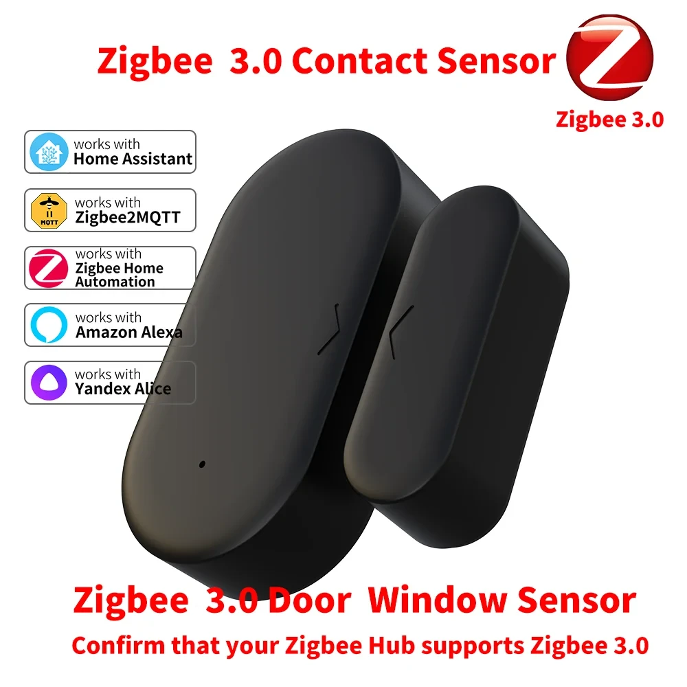 Zigbee 3.0 Contact Sensor Door Sensor Window Sensor Zigbee Hub Required workwith Home Assistant Yand Zigbee 3.0 Contact Sensor Door Sensor Window Sensor Zigbee Hub Required workwith Home Assistant Yand