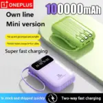 100000mAh Power Bank with PD 20W and Cable