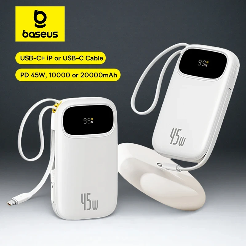 Baseus 45W 20000mAh Power Bank with cables