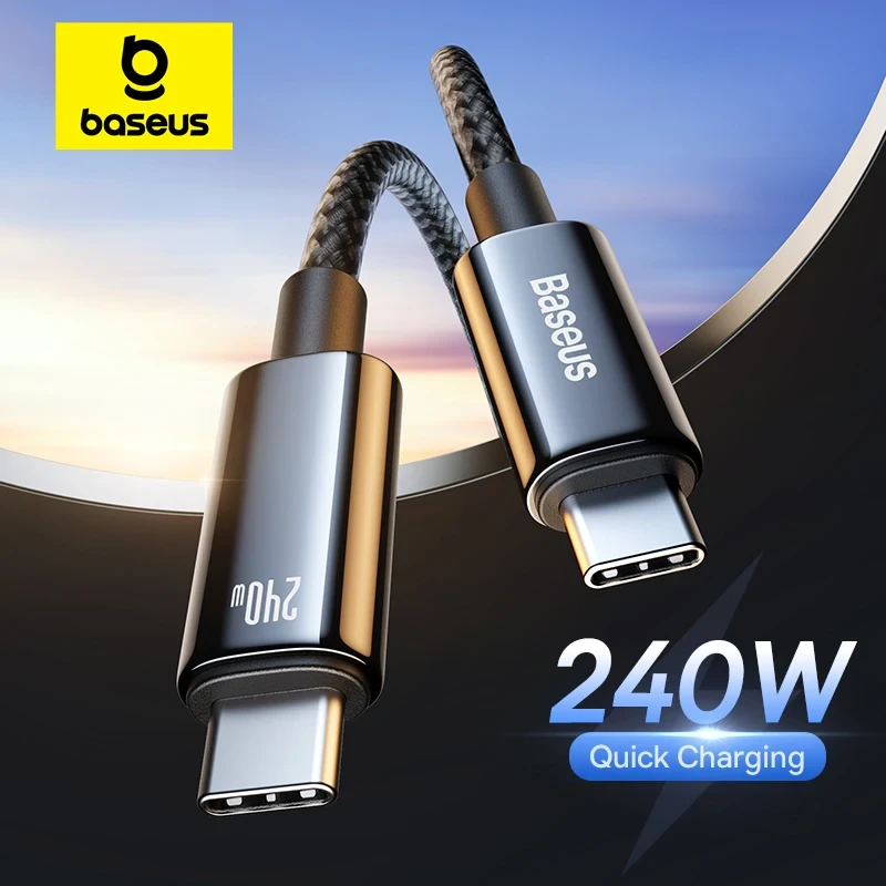 Baseus 240W PD USB-C Cable for MacBook & iPhone