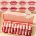 10 Lip Glosses with Pearly Glass Shine