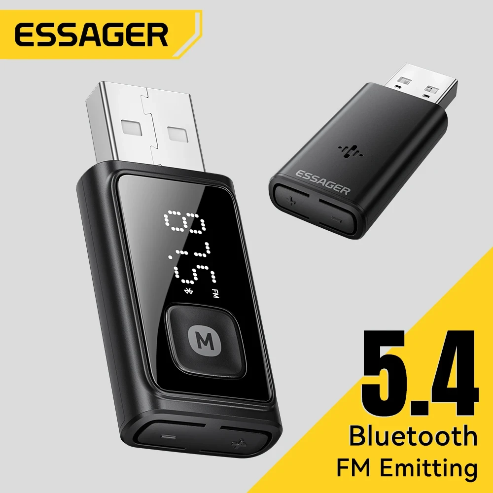 ESSAGER Bluetooth 5.4 Car FM Transmitter ESSAGER Bluetooth 5.4 Car FM Transmitter