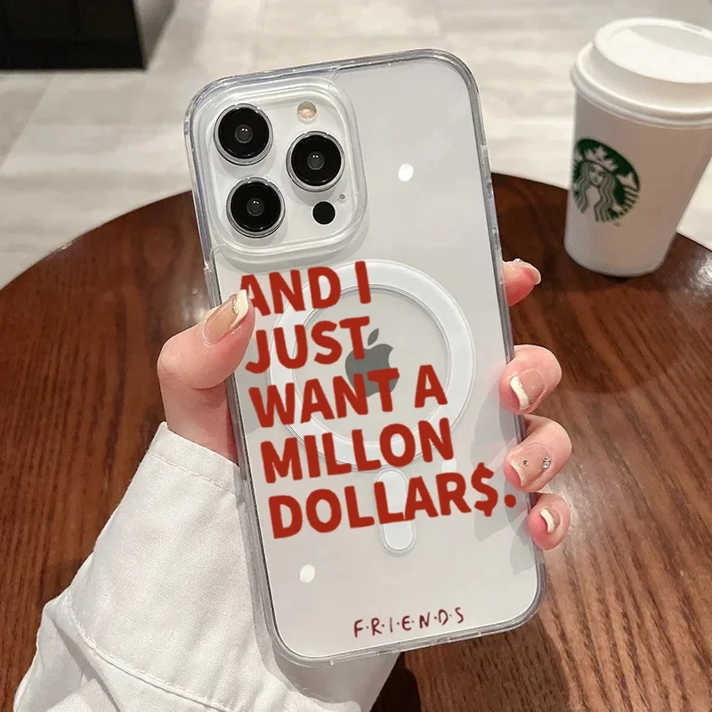 Clear MagSafe Quotes Case for iPhone