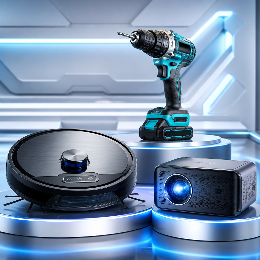 Smart Home Trio: Cleaning, DIY Power, and Big-Screen Entertainment