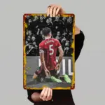 Decorative metal tin sign for Maguire and United fans