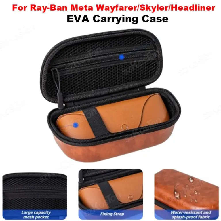 🌍 Snap AR glasses: Hard travel case for protecting Ray-Ban Meta glasses