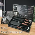 6-Piece Stainless Steel Kitchen Knife Set