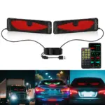LED car soft screen, car mounted flexible advertising screen, USB APP, Bluetooth storefront, Devil's