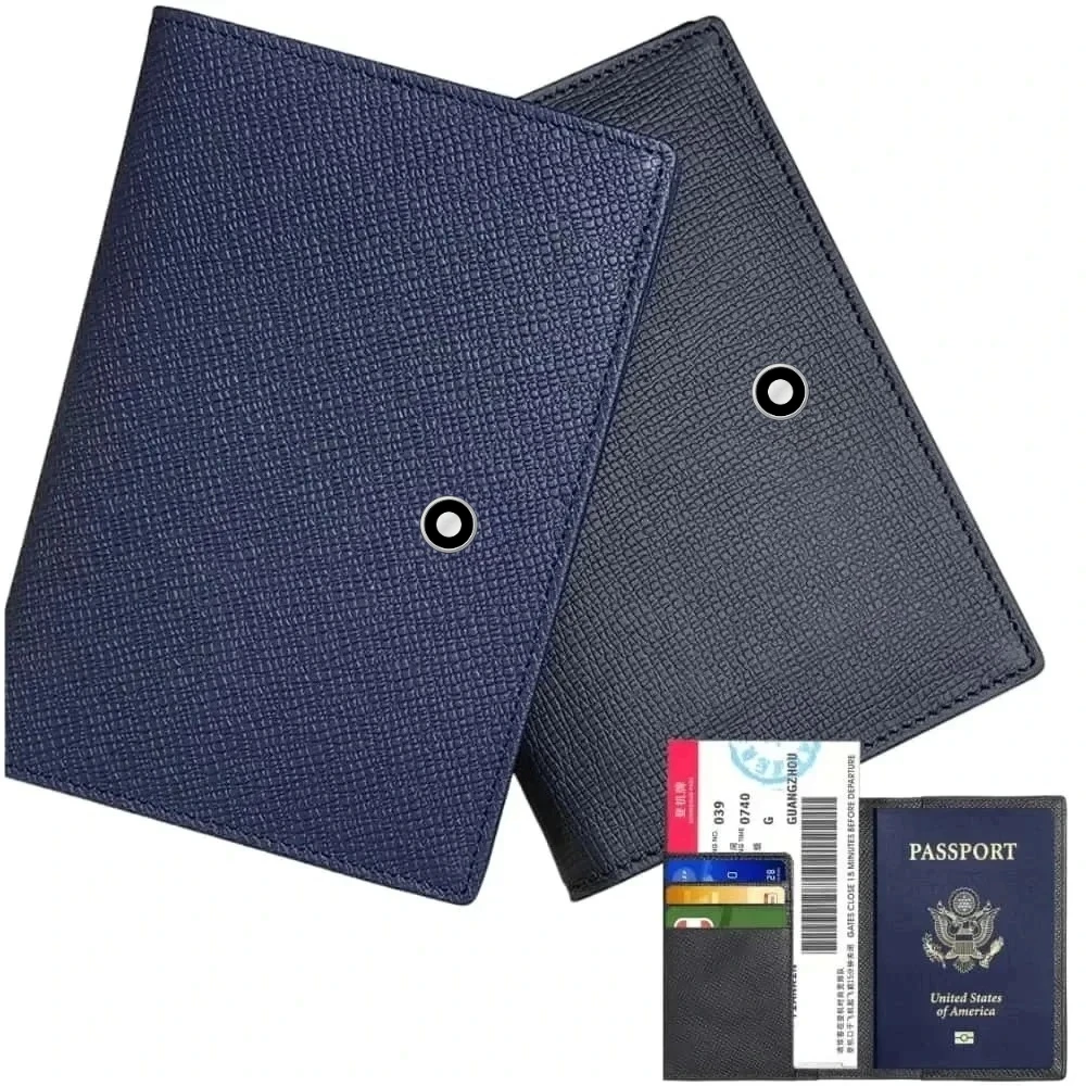 🌍 travel vaccine: Slim leather passport wallet with RFID protection for travel