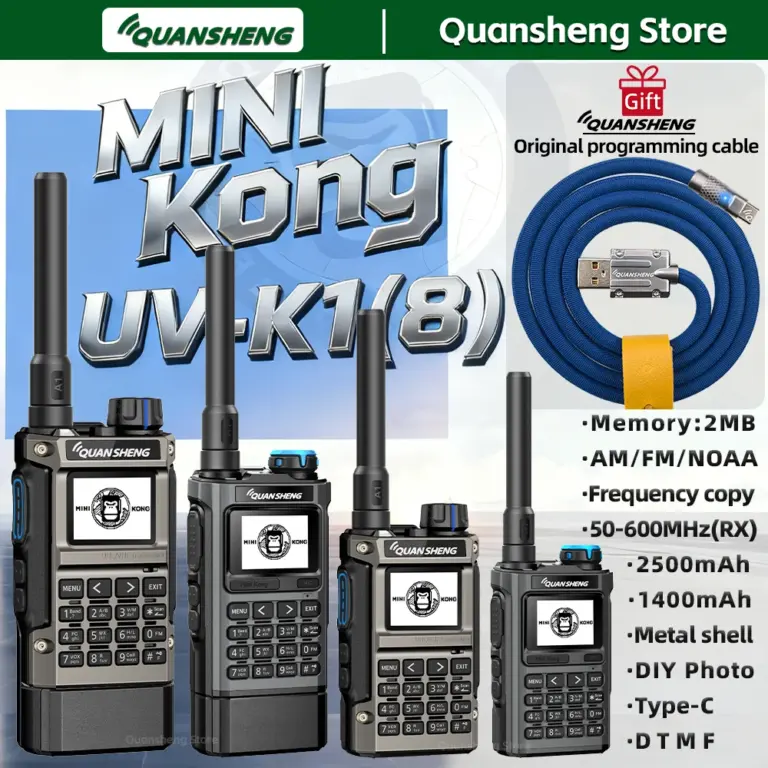 Quansheng UV-K1 8 MINI Walkie Talkie Radio Transceiver - Specifications and Review