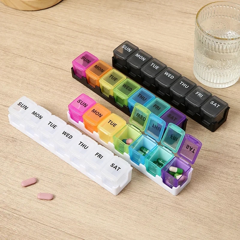 Weekly Pill Box for Travel and Home