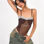 Sexy Mesh Lace Bodysuit for Party and Festival