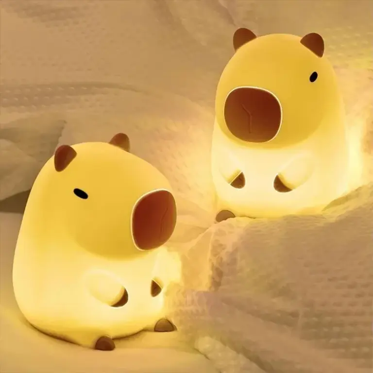 Cute Capybara Silicone Night Light for Cozy Sleep Cute Capybara Silicone Night Light for Cozy Sleep