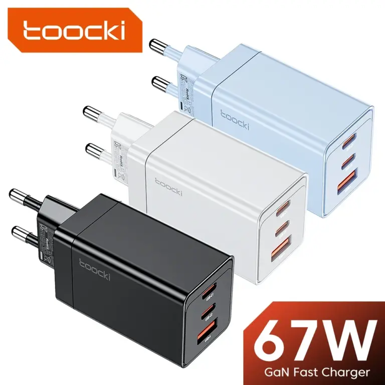 Toocki 67W GaN USB-C Charger for Phone and Laptop