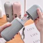 Travel Toothbrush and Toothpaste Case for Clean Storage