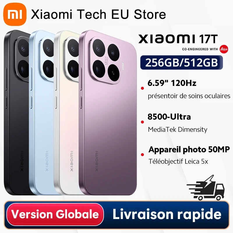 Xiaomi 17T with Leica and 6500mAh Battery
