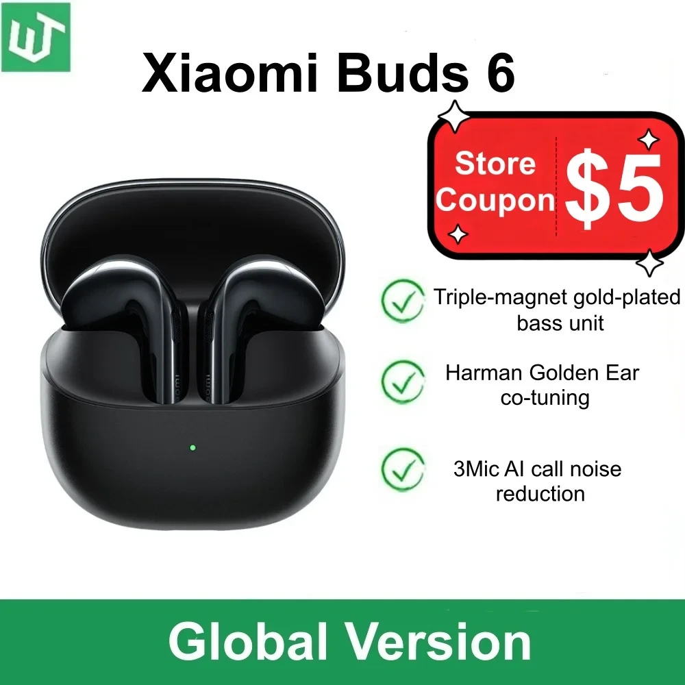Xiaomi Buds 6 Wireless Earbuds with 50dB ANC