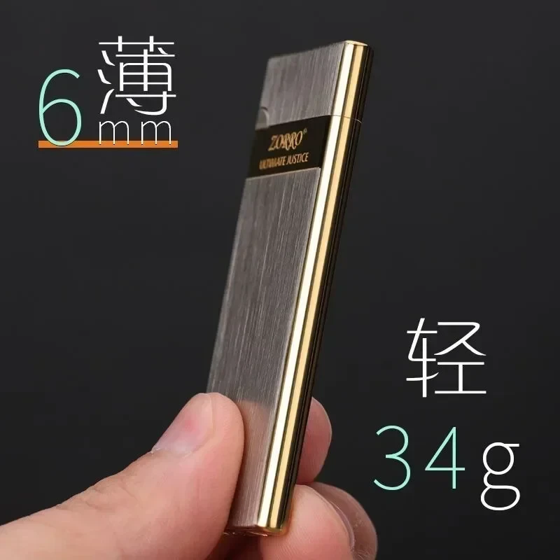 Zorro 636 Ultra Thin Metal Butane Lighter